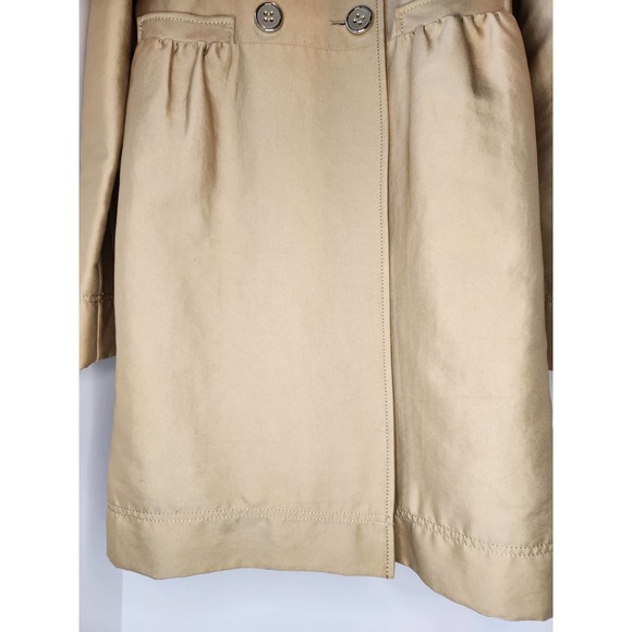 Kenneth Cole women's lightweight jacket.  Golden/Beige satin material. small - Picture 15 of 15